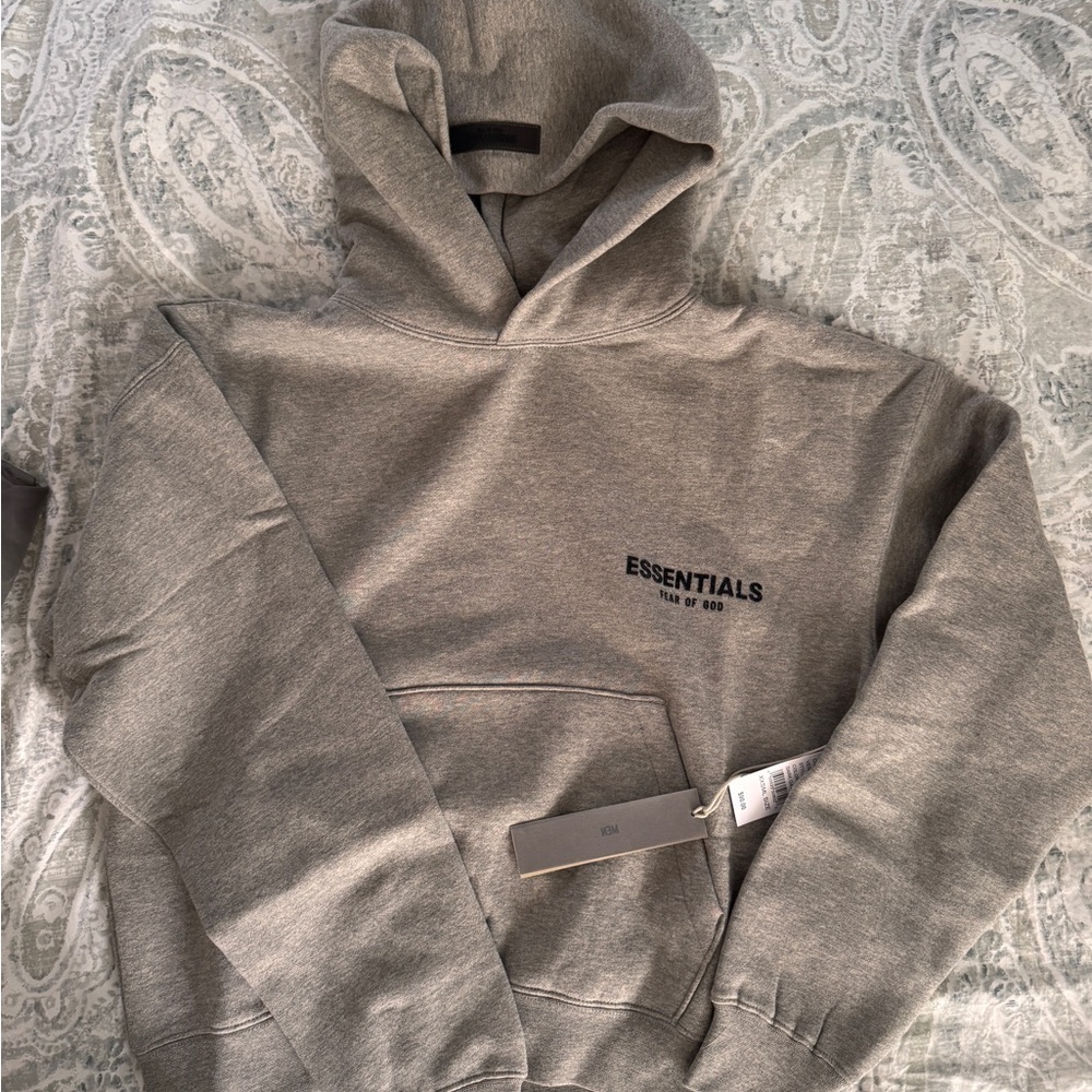 Essentials Dark Oatmeal Hoodie